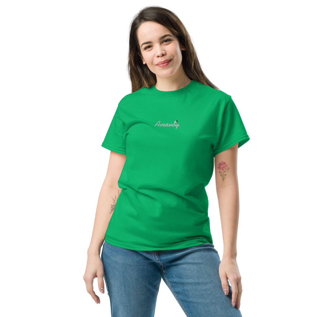 Classic Unisex Tee Amavoy Embroidered